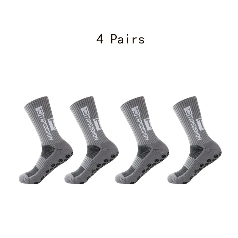 Calcetines de fútbol antideslizantes, 4 pares