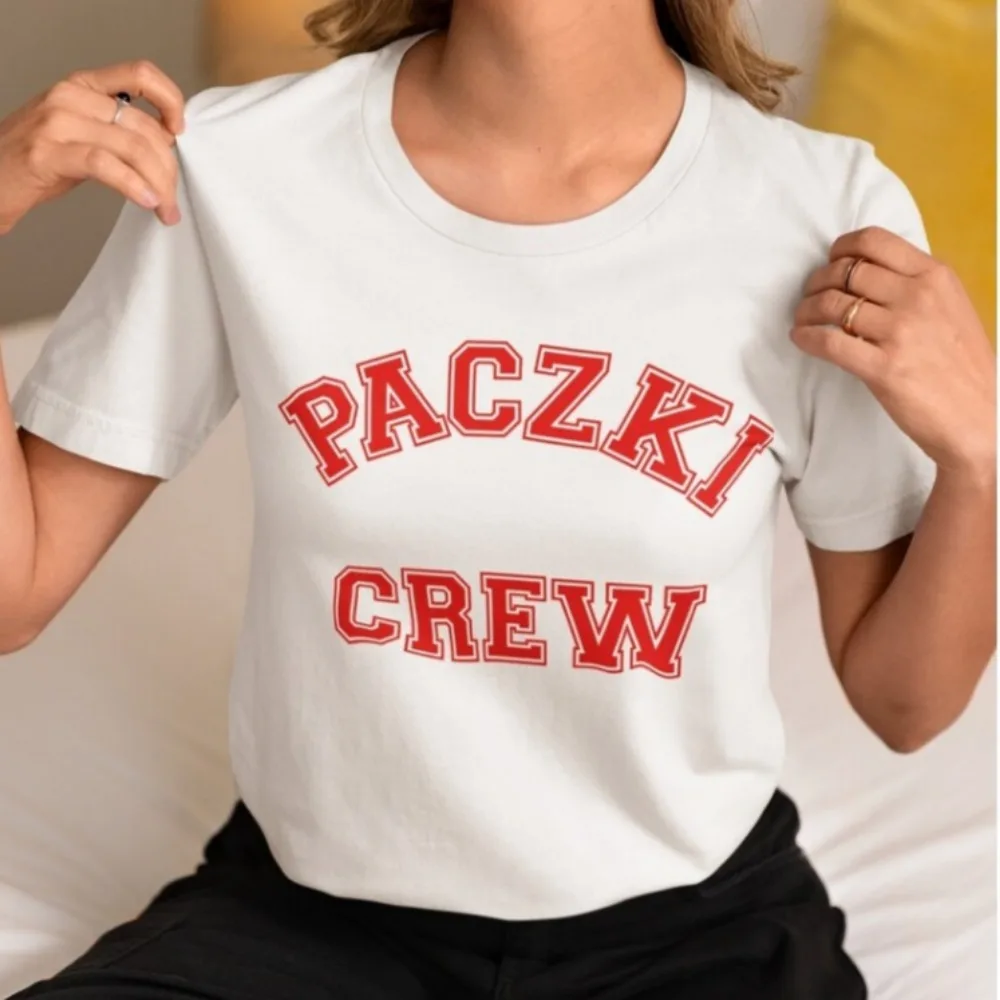Поло-футболка Paczki Crew с забавным польским принтом, футболка ко Дню польских пирожных (Fat Tuesday), женская футболка ко Дню польской семьи, топы с надписями и слоганами