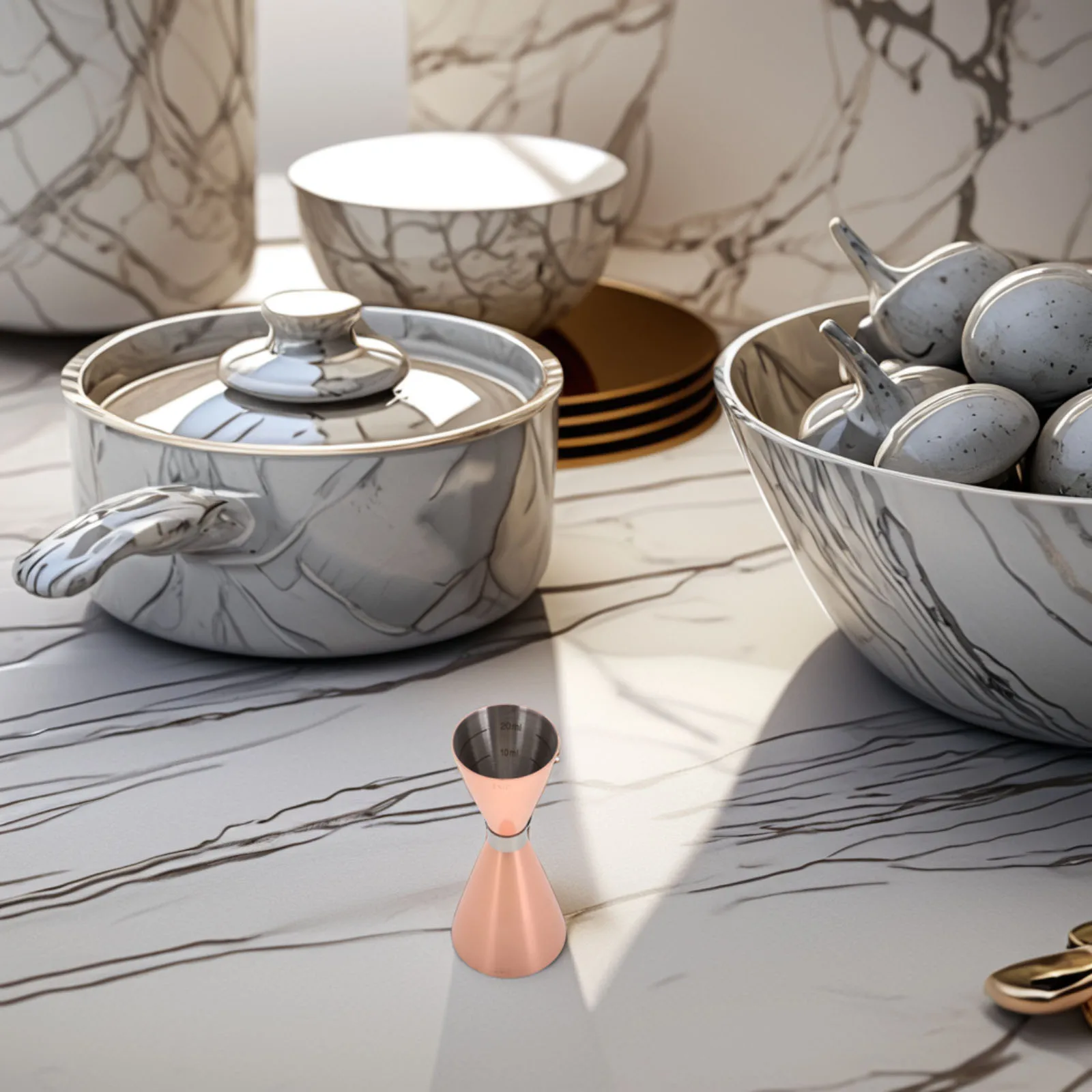 

1pc Stainless Steel Double Jigger 30Ml 60Ml Bartending Cup Thickened Wall Strong Structure Elegant Design Comfortable Grip High