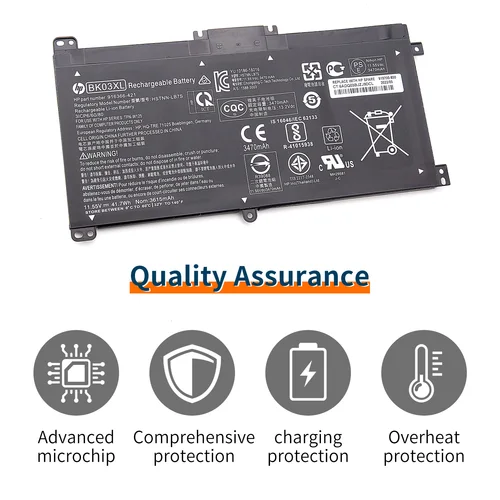 Imagen 2 del producto BK03XL 916811-855 916812-855 batería para HP Pavilion X360 Convertible 14m-ba0xx 14-ba000 14m-ba013dx 14m-ba011dx 14m-ba1xx