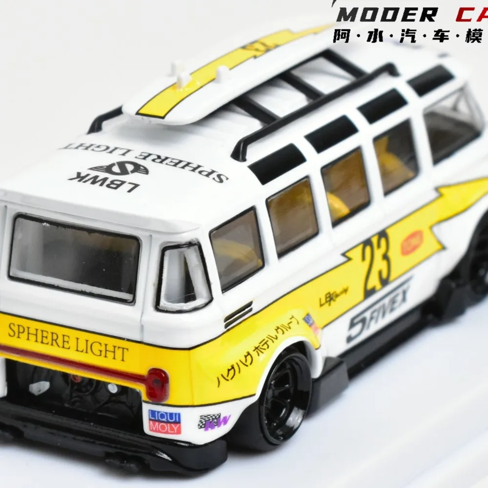 

LMLF 1:64 Модная литая под давлением модель автомобиля T1 Van Display