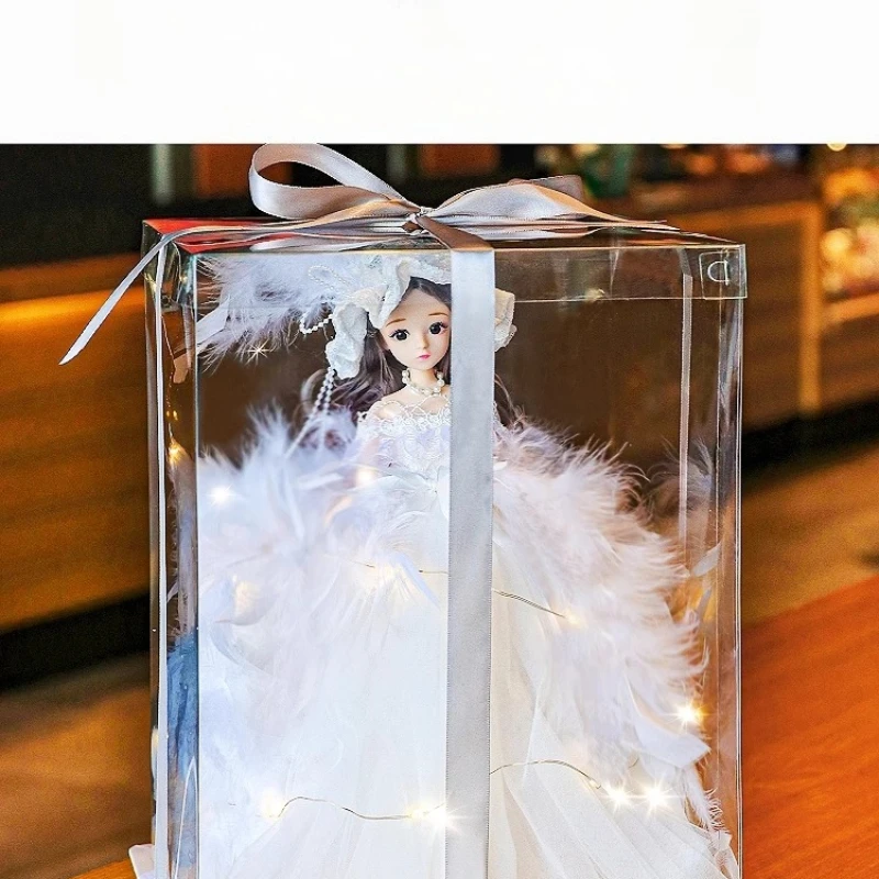 

Игрушечный набор кукол с перьями для девочек, большая имитация принцессы, новинка 2024, коллекционное издание, детская подарочная коробка