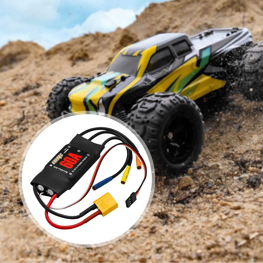 

60A Brushless ESC 2-6S Electric Speed Controller with 5V/7A BEC & XT60 Plugs for Drone RC Helicopter Airplane