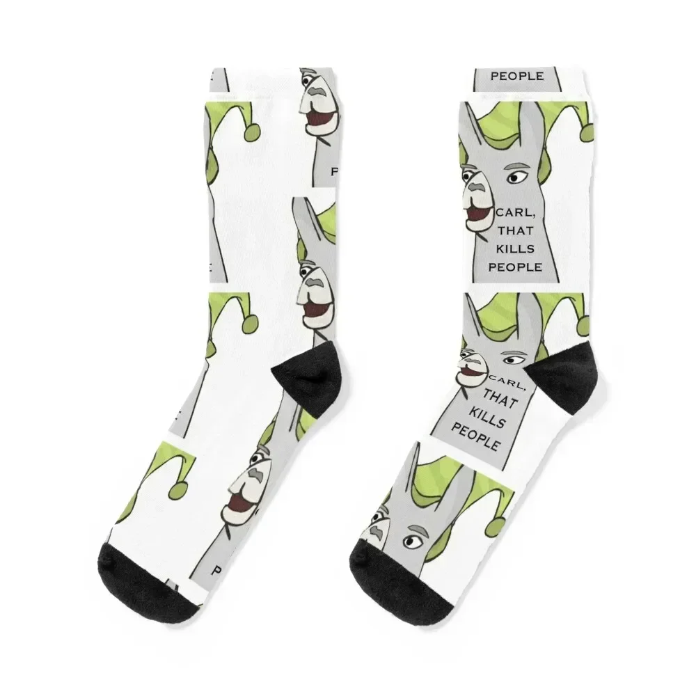 

Carl the Llama Socks shoes floral kids Socks For Girls Men's