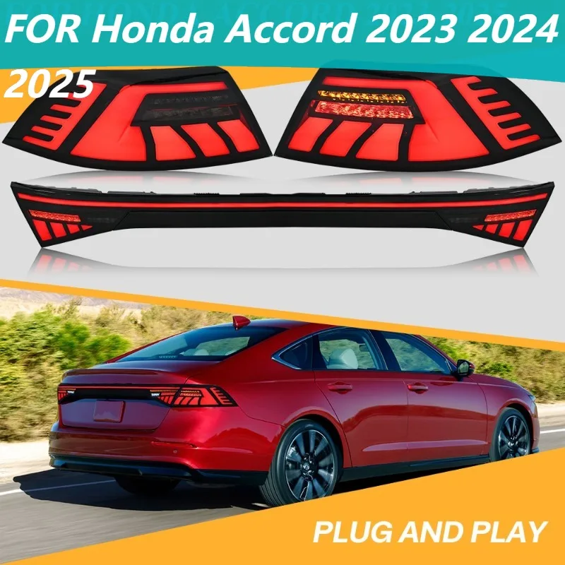 أضواء خلفية LED لهوندا أكورد 2023 2024 2025 - زوج مصابيح صندوق السيارة الخلفي