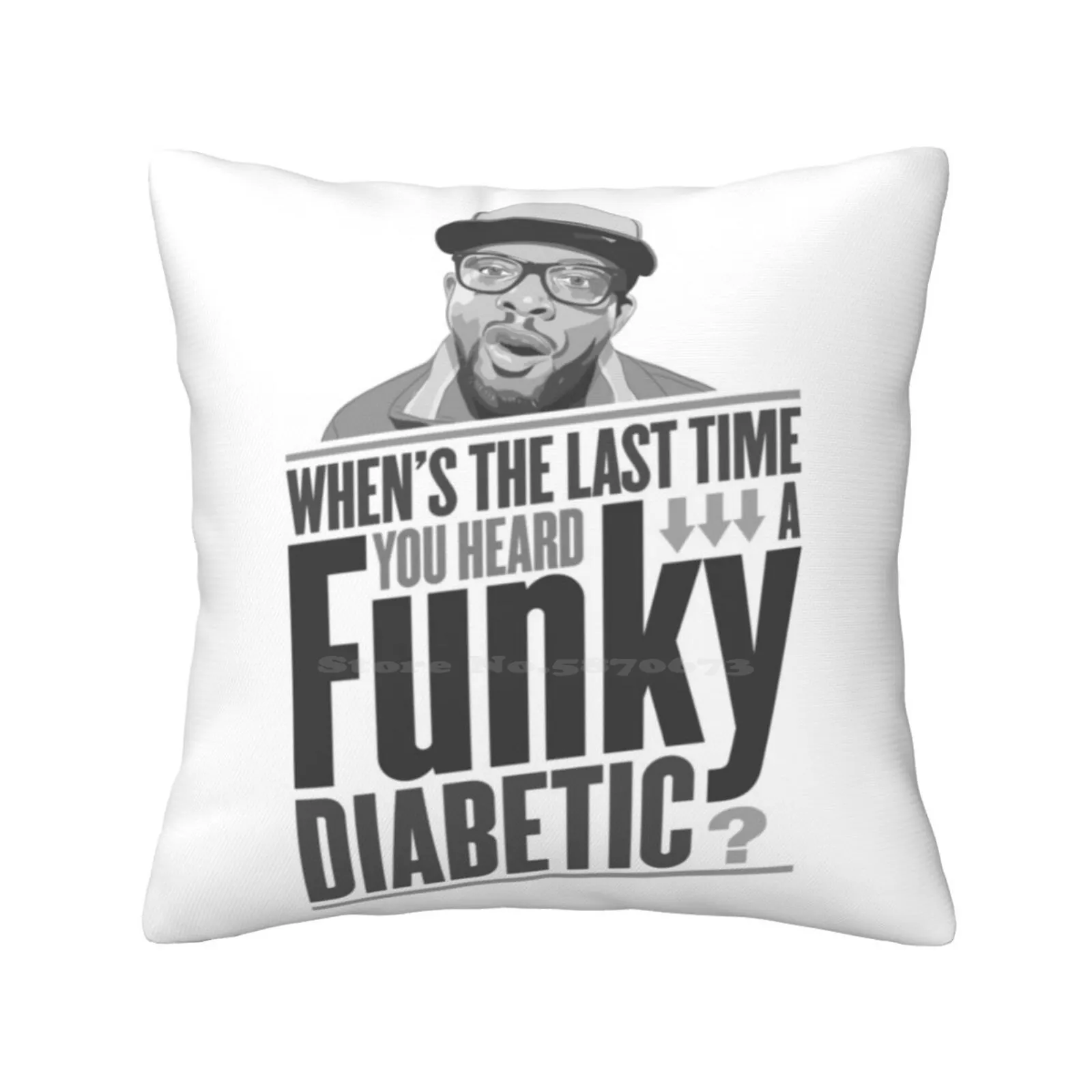 Funky Diabetic Pillows Case Bedroom Home Decoration Funky Diabetic Hip Hop Phife New York Rapper Rhyme Lyrics Beat Tribe Dawg