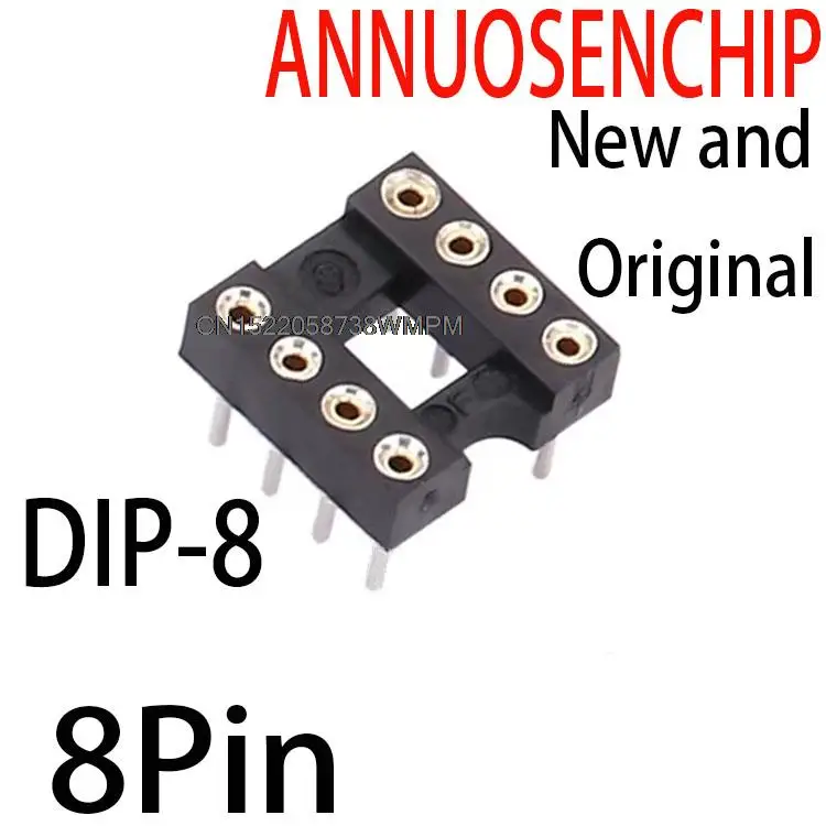 20PCS New and Original DIP-8 DIP SIP Round IC Sockets 8Pin