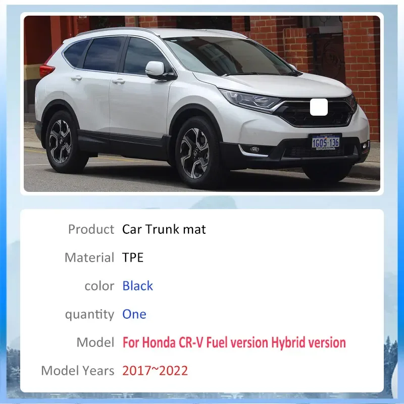 TPE Material Trunk Mat Rear For Honda CR V CRV CR-V 2017~2022 Anti scratch Waterproof Protector Storage Pad Auto Accessories