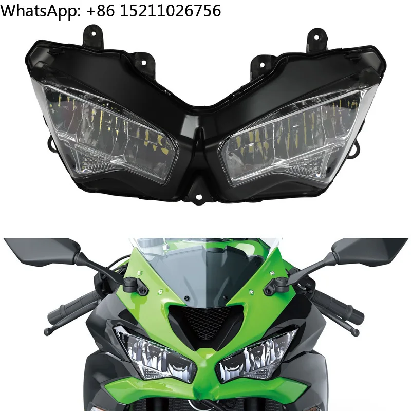 XF140201 Front Head Lamp Headlight Assembly Fits for Kawasaki Ninja 400/650 ZX-4R/6R/636