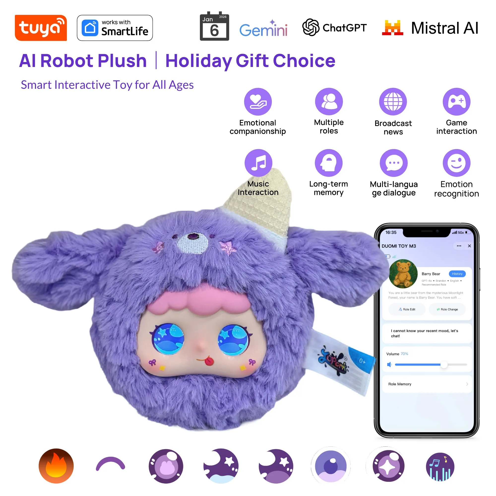 lavender-cute-ai-robot-pet-companion-touch-interactive-smart-toy-w-tuya-app-voice-emotion-recognition-1gift-choice-all-ages