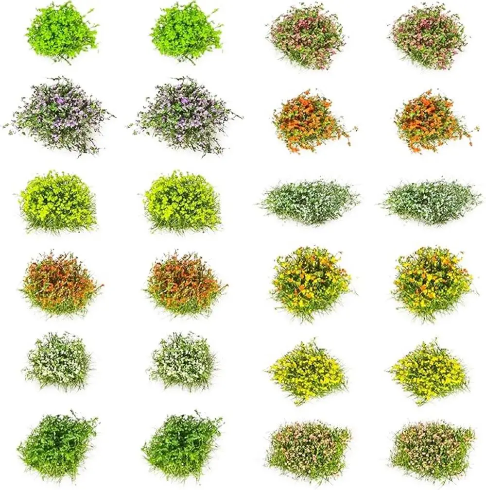 Bushes Miniature Plants for Your Miniature World Model Making Accessories Model Railway Accessories Lifelike Miniature Decor