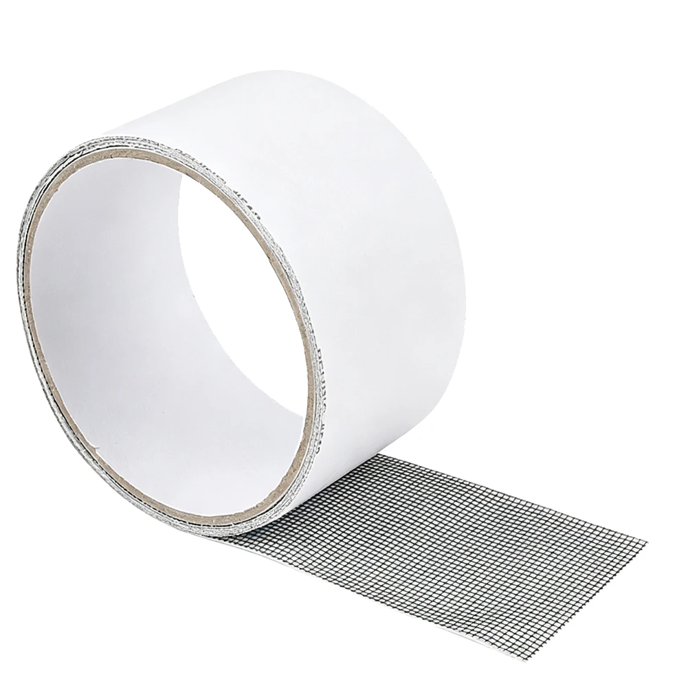 Self-Adhesive Fiberglass Screen Repair Tape 5x200cm Quick Fix For Window Door Mesh Holes Tears Weather Resistant Patch Kit