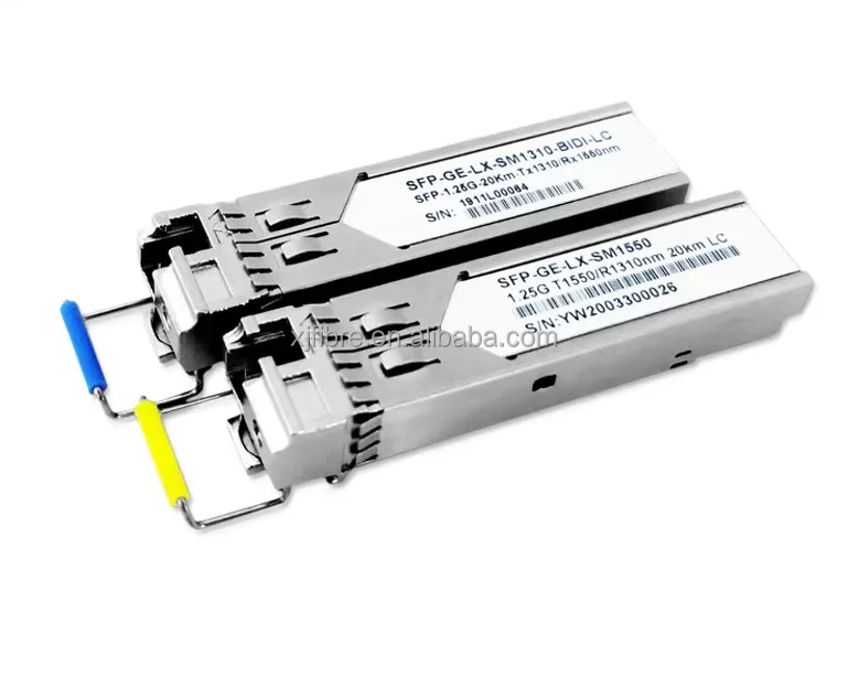 High Quality 1.25G 1310/1550nm SFP Transceiver BIDI LC 20km DFB+PIN Data Center Use POE IP GSM GPRS TCP Module