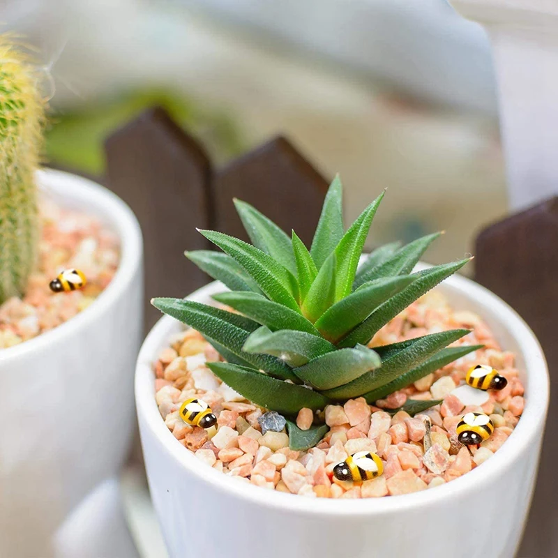 200 ชิ้นไม้ Bees Ladybugs, ไม้ Bumble Bees & Ladybugs สําหรับงานฝีมือ Scrapbooking DIY Party ตกแต่ง