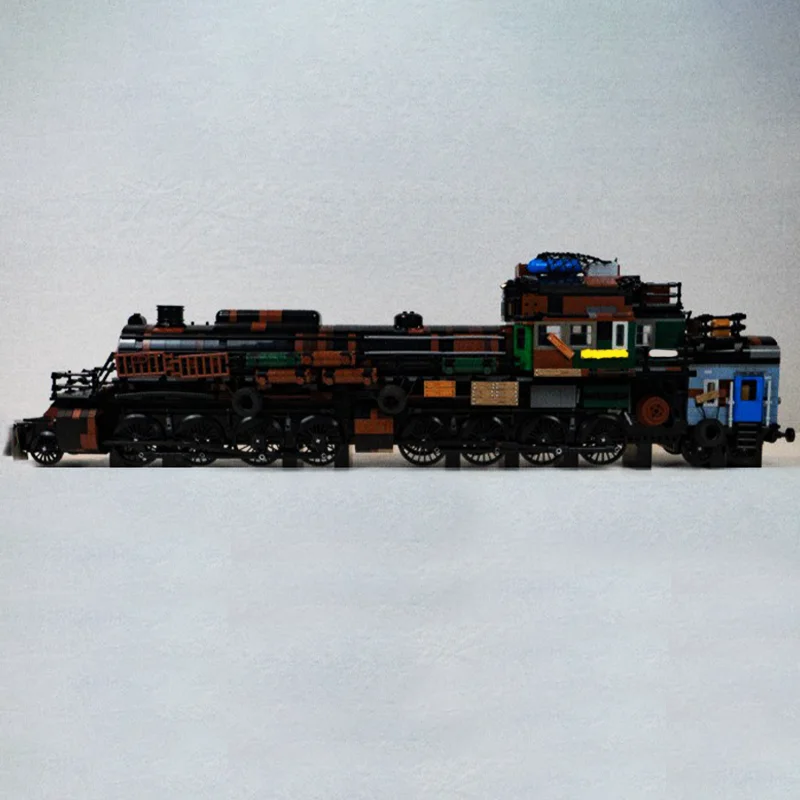 Moc Creative Expert Aurora Locomotive Metro 2033 Exodus Building Blocks Trains Tracks Car Model Bricks Toys for Children Gifts