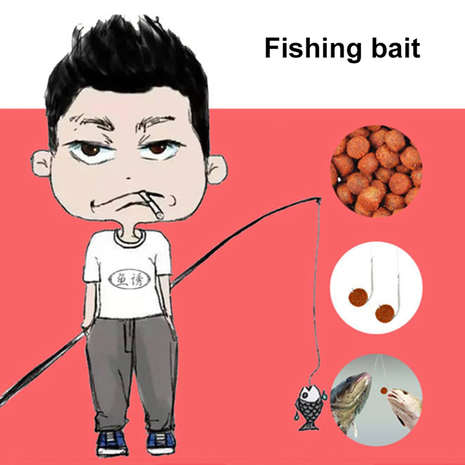 Bottles of Fishing Lure Bait Easy to Carry -Floating Bait for Freshwater Fishes Carp Tilapia