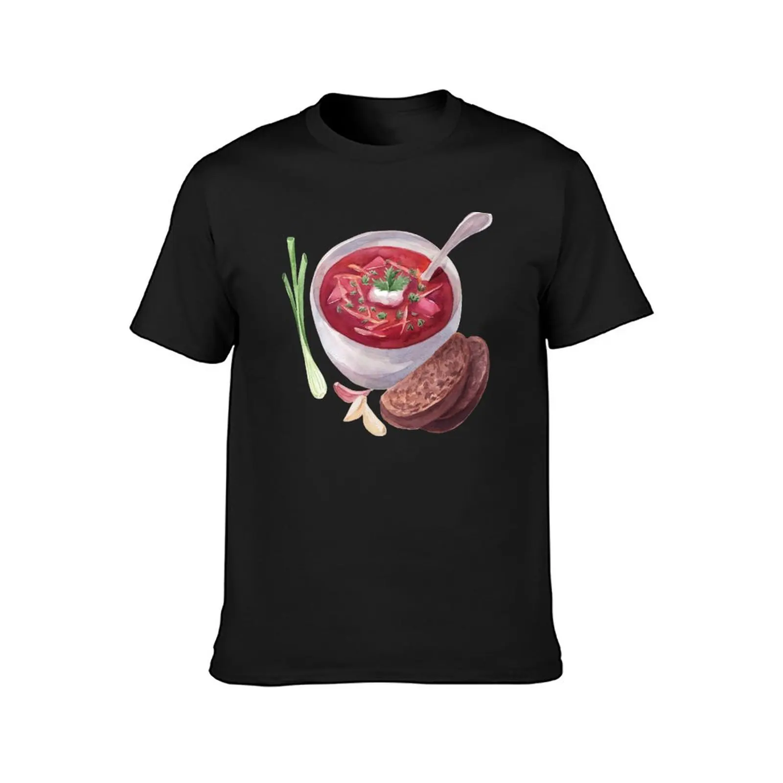 European Borscht Beetroot Soup T-Shirt vintage clothes blacks oversizeds black t-shirts for men