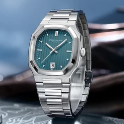 Specht & Sohne-reloj automático de acero inoxidable para hombre, cronógrafo mecánico de 38MM, movimiento japonés NH35, resistente al agua hasta 50M, novedad de 2024