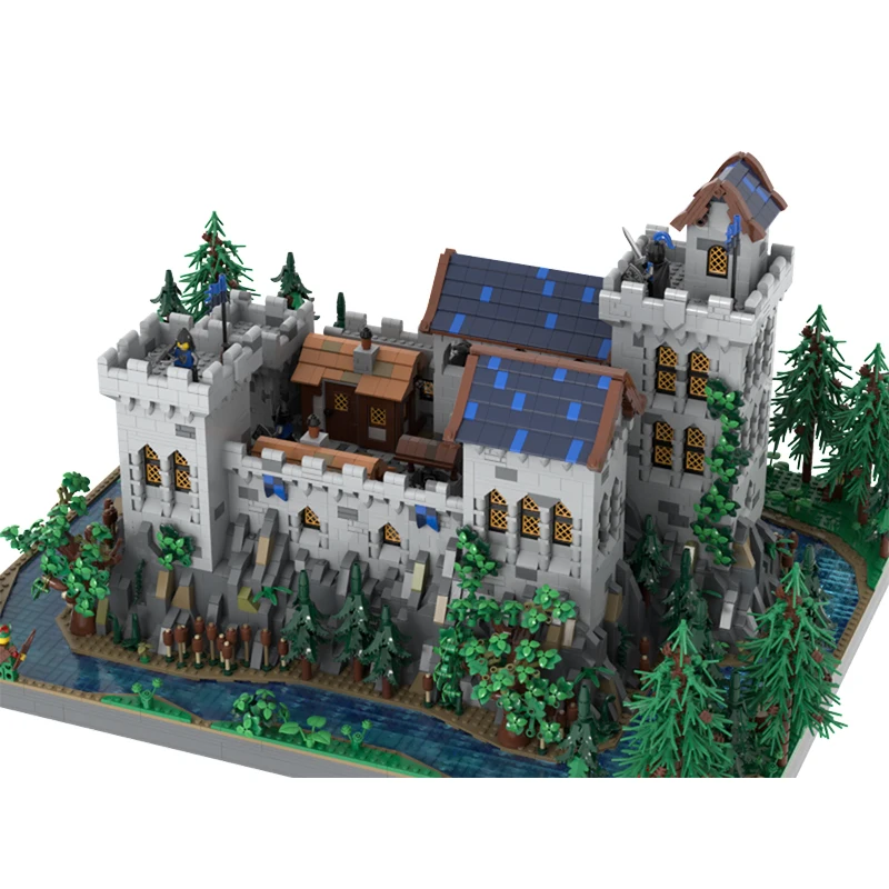 Exquisite New Product MOC Building Blocks Medieval Architecture Model Castle Technology Modular Children's Toy Gift DIY Set