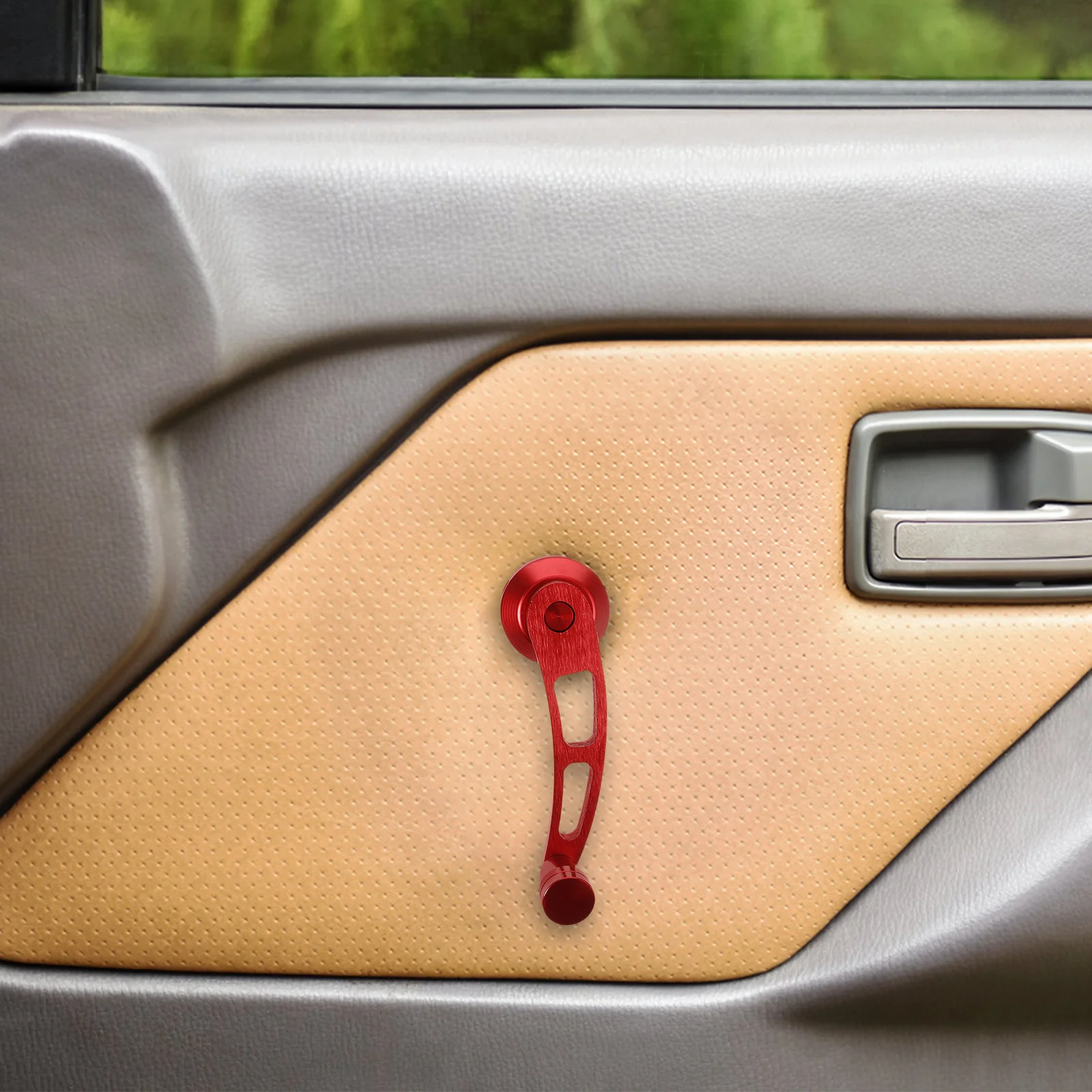 

1Set Car Window Crank Handle Aluminum Alloy Stylish Color Universal Auto Window Crank Replacement Interior Parts
