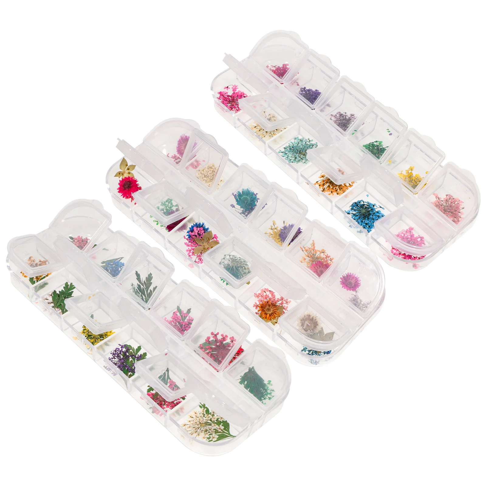 

Natural Dried Flower Epoxy Resin Kit 12Cavity Craft Supplies Romantic Preserved Flowers For Soap Nail Art 3pcs