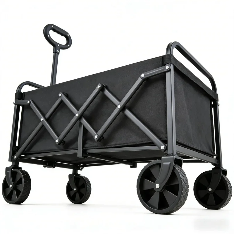 

Портативная складная тележка для кемпинга, сада и улицы, 1 шт., малый размер, разборная, легкая, складная, для велосипеда