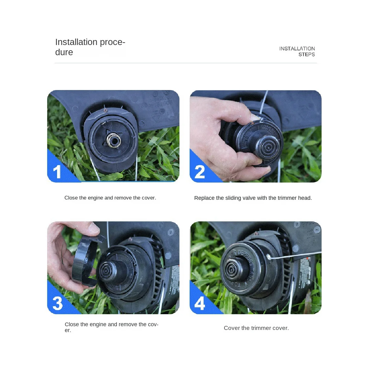 مجموعة غطاء وربيع لجزازة العشب ، بكرة حبل القص ، رأس القص ، 136-/682378-02 بكرة ، اكسسوارات