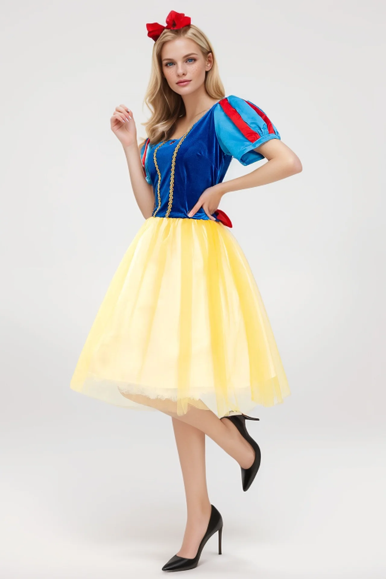 Halloween adult Snow White dress stage show cosplay Disney Anna Elsa costume adult