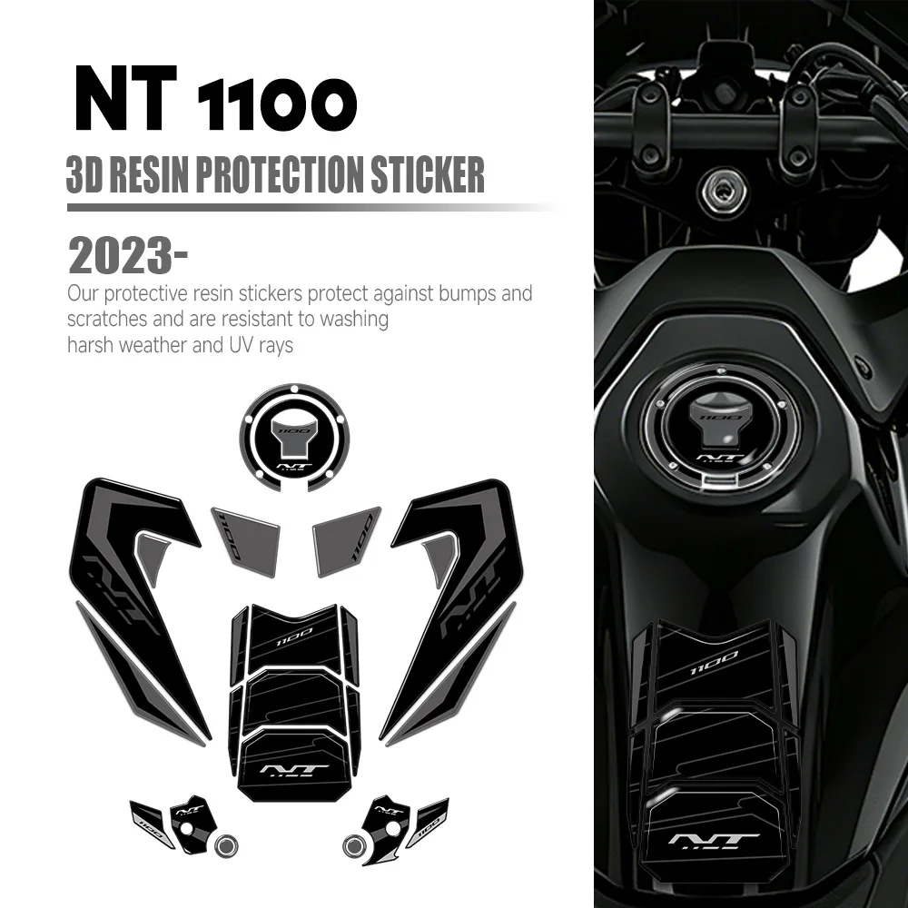 

For NT1100 2023 NT 1100 2024 Accessories Motorcycle Tank Pad Protection 3D Gel Stickers