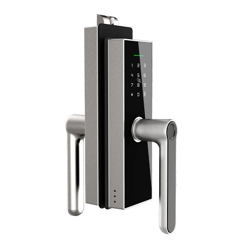 

Office glass door smart password lock, high partition fingerprint lock, frameless remote automatic