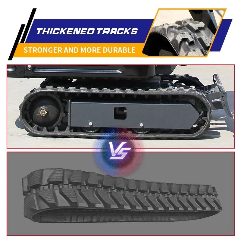 USA Stock EPA 1 tonnellata Mini escavatore idraulico cingolato 13,5 HP profondità massima di scavo 10'1''-11' giardino, fattoria