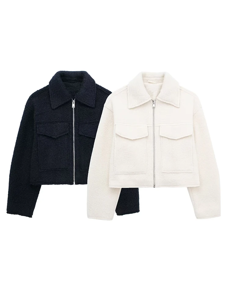 Faionable Lose ort Perle Kunstleder Jaet frauen Straße Sle Zipper Casual Abnehmen Oberbekleidung Herbst Neue Ankunft