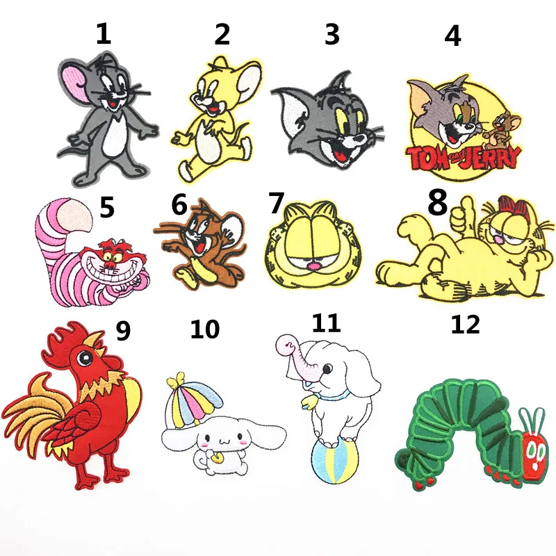 Cartoon Cloth Stickers Animal Embroidery Shoes Hats And Bags Decoration Badges Clothes Patch