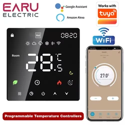 Tuya-Thermostat intelligent WiFi, chauffage au sol électrique, TRV, eau, gaz, bomicrophone, température, télécommande vocale, Google Home, Alexa