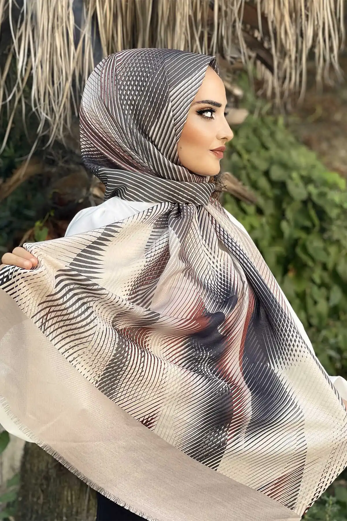 Women's Cotton Print Shawl Scarf Modern Islamic Muslim Women 'S Head Scarf Hijab for Women Islamic Hijab scarf Turbans Bayan