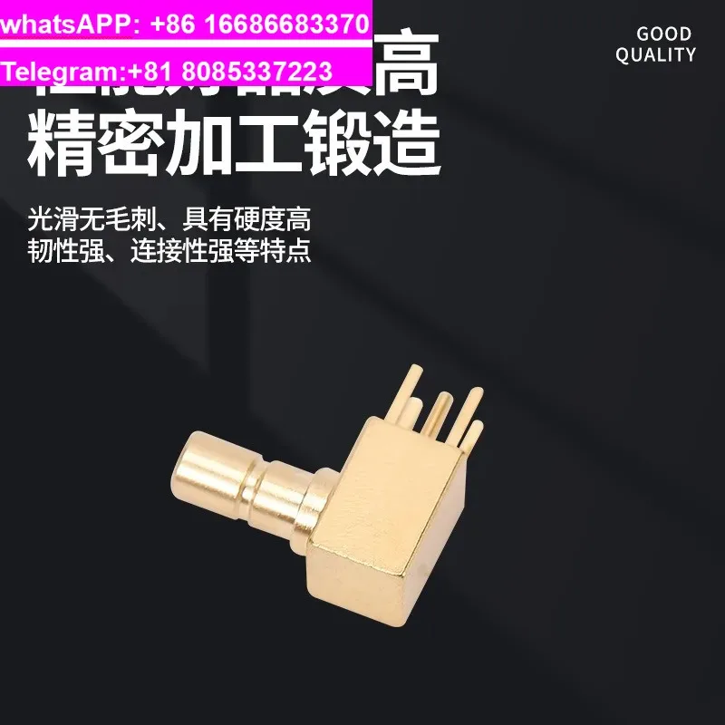 Conector de Alta Frecuencia SSMB-JWE de 50 ohmios, Adaptador de Conector para PCB, Conector R-F Curvado JWHD