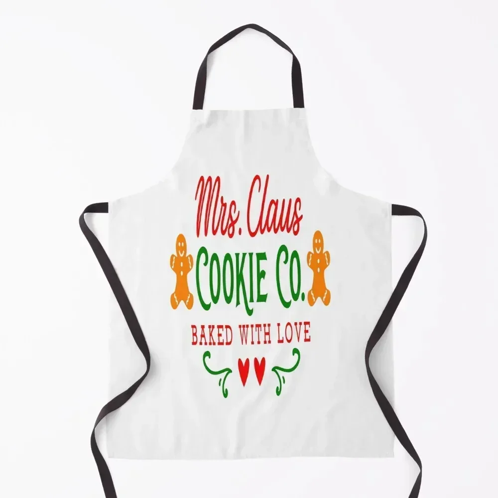 

MRS CLAUSE COOKIE CO. Apron Kitchenware Restaurant Kitchen Equipment cooks clothes For Men Apron