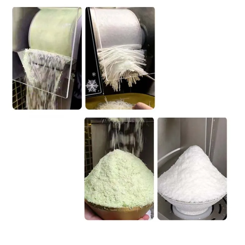 110V 220V 1200W Imported Compressor Snowflake Ice Machine Korea Bingsu Machine 180kg/24Hr Tabletop Snow Ice Maker Machine