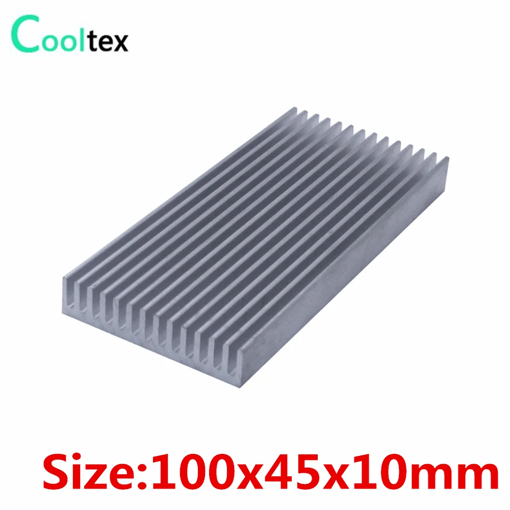 100% new 100x45x10mm Aluminum heatsink radiator heat sink for chip LED computer 's component  heat dissipation cooling