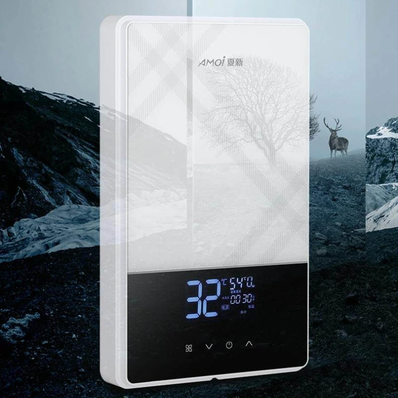 Household Instant Electric Water Heater Constant Temperature Compact Fast Heating for Rental Home Shower & Kitchen