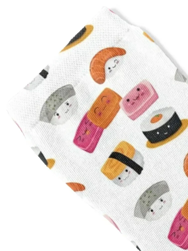 Sushi Go Card Game Characters - Sushi Combo Socks Novelties Running cotton FASHION Socks For Women Men's