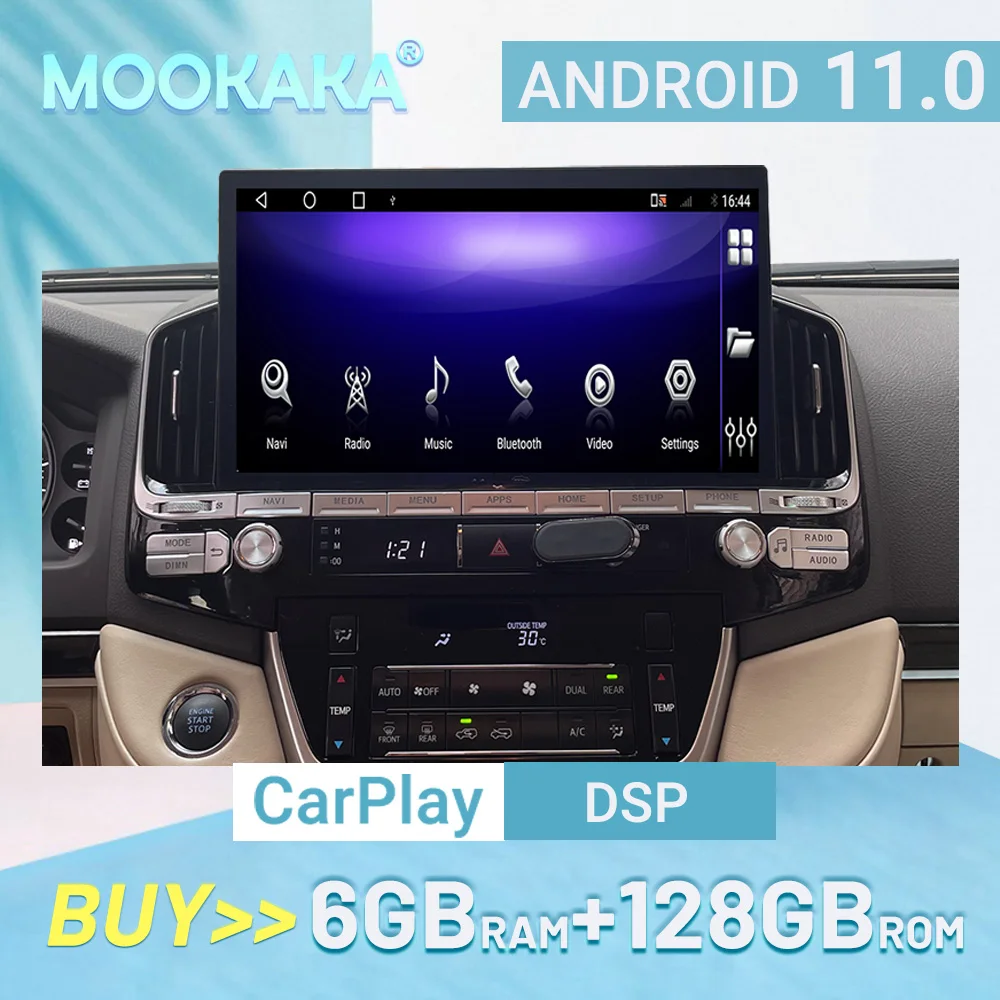 

Android For Toyota Land Cruiser LC200 2016-2021 Car Radio Player Stereo GPS Navigation Monitor MMI MIB multimedia Heaunit tape