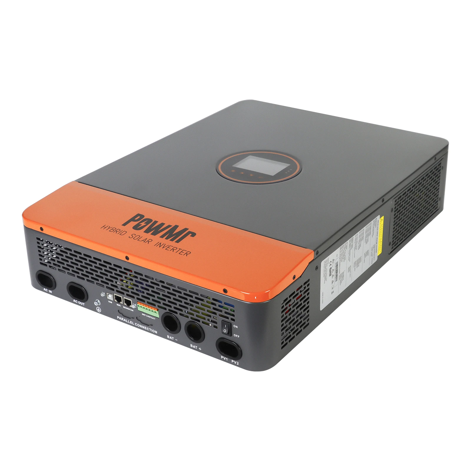 

230/400 В переменного тока, встроенный 260 А, двойной контроллер зарядного устройства MPPT, поддержка двух фотоэлектрических входов Lifepo4, 12 кВт, трехфазный солнечный гибридный инвертор постоянного тока 48 В