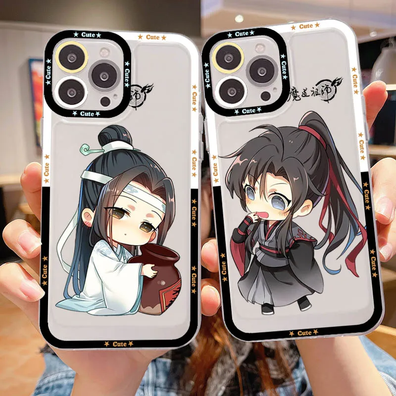 

Mo Dao Zu Shi MDZS anime Phone Case For iPhone 14 13 12 11 Pro Max Mini X Xs XR 6 7 8 Plus SE 2020 Transparent Case