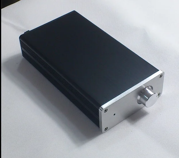 W116 H50 D210 Mini Size Power Amplifier Chassis DIY Aluminum Audio Headphone PSU DAC Decoder Enclosure No Hole Amp Housing Hifi