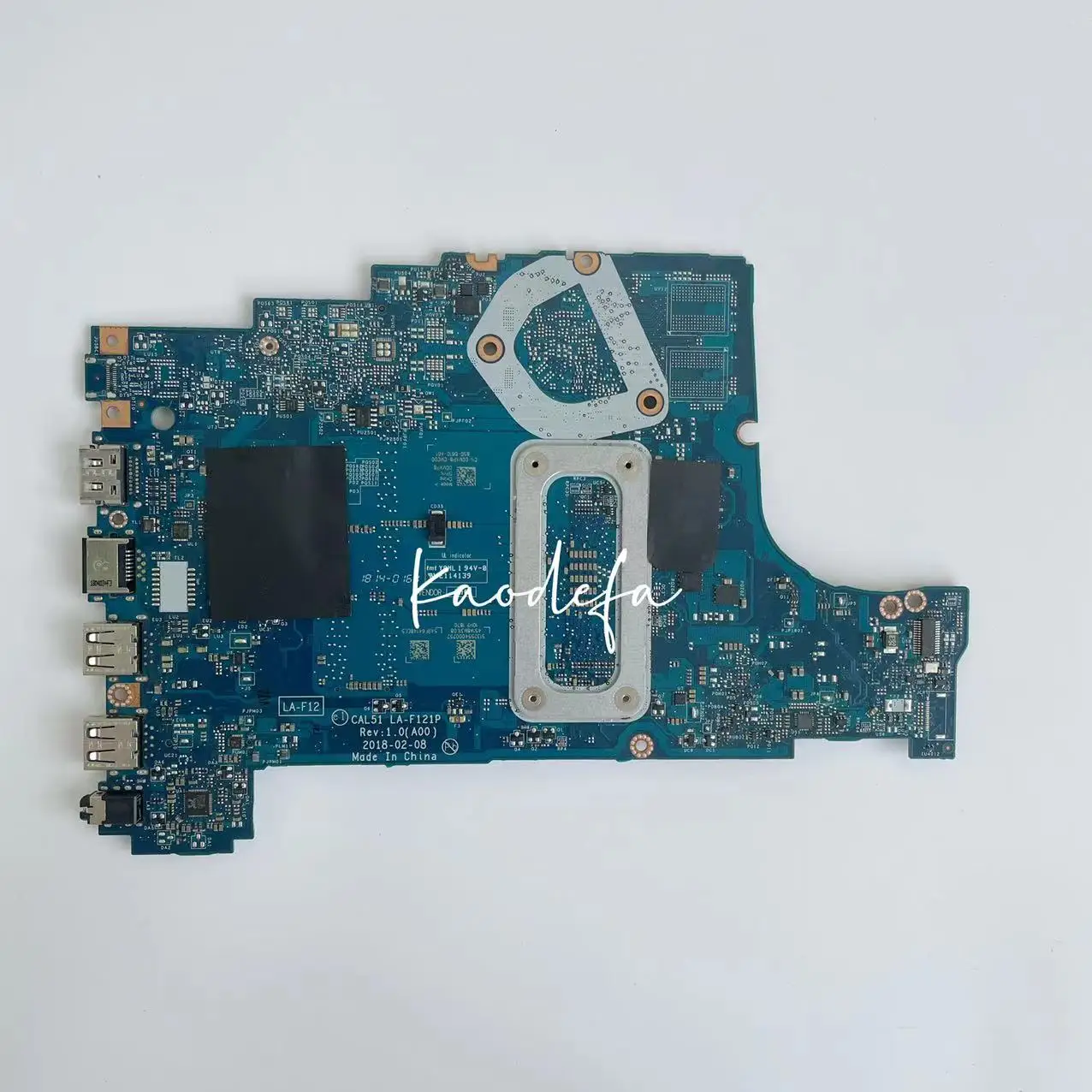 CAL51 LA-F121P For Dell INSPIRON 15 5575 5775 Laptop Motherboard CPU:R5-2500U AMD CN-09XH0N 9XH0N Mainboard DDR4 100% Tested OK