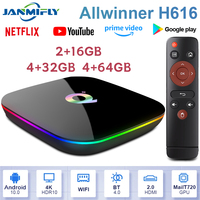Q TV Box Android 10 Allwinner H616 6K 2.4GWiFi Google Assistant Support Streaming Media Player Multi Language Set-top Box