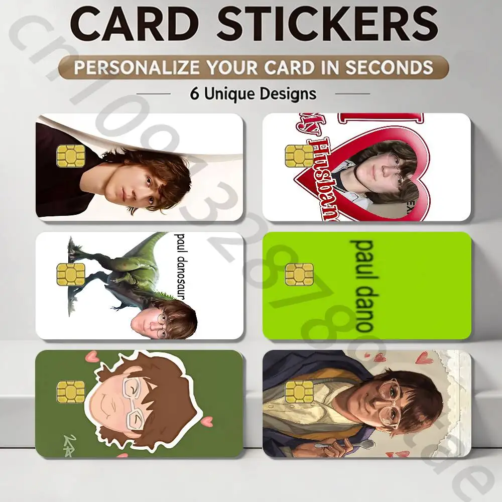 l I Love Paul Dano Card Sticker Diy Decorate Exquisite Bank Card Decals Patch Documents Birthday Gift