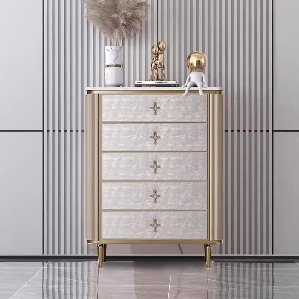 Gabinete organizador de lujo para sala de estar, perillas de esquina, armarios artesanales, puertas coleccionables, Vitrinas, expositor, muebles para el hogar