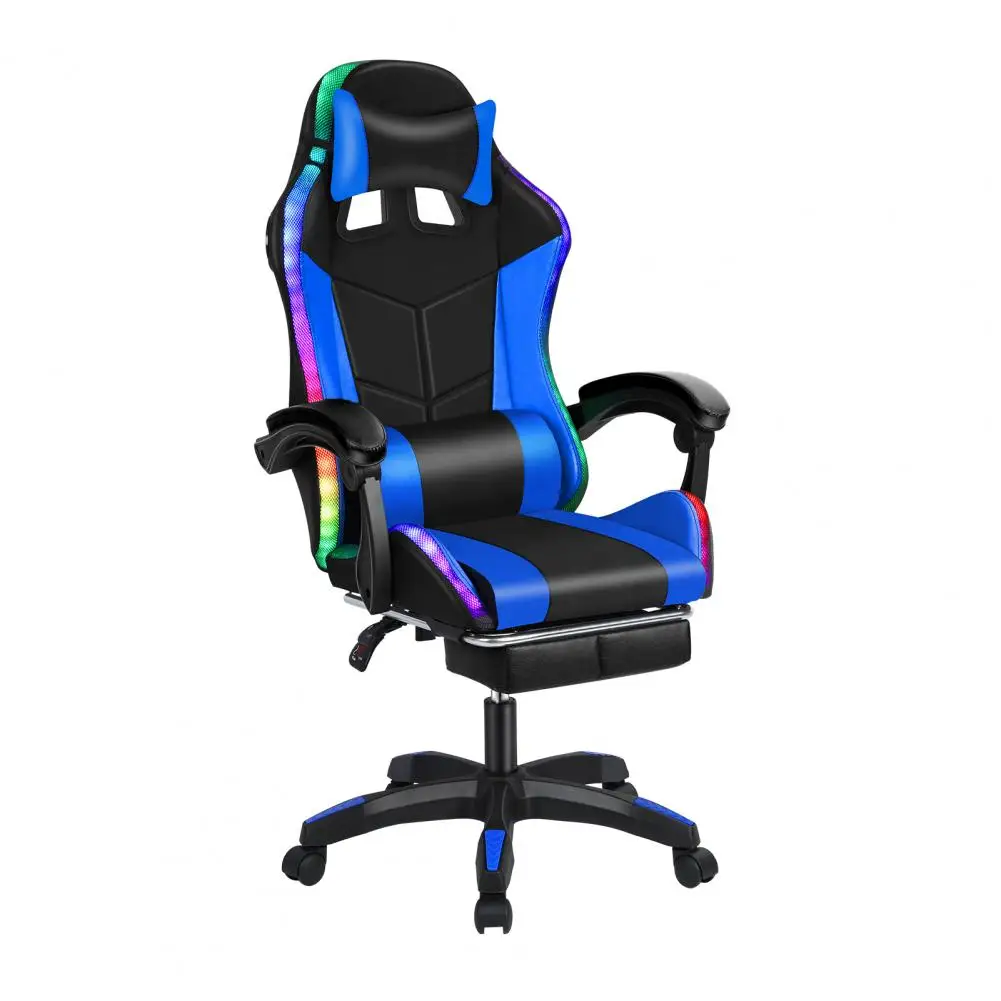 

Gaming Throne Ergonomic Computer Chair with Footrest Lumbar Support Adjustment 360° Swivel Headrest for Long-Lasting Comfort